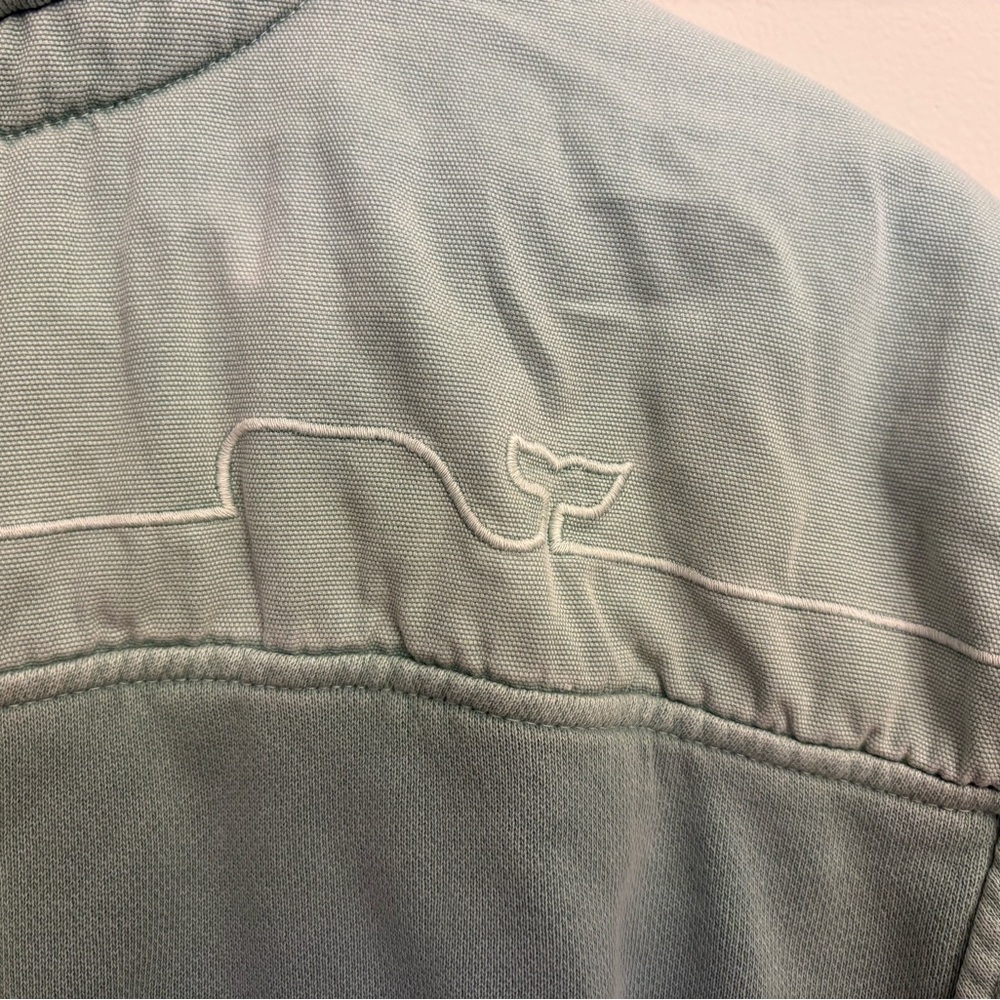 Vineyard Vines Teal Quarter-Zip Pullover - Picture 3 of 4
